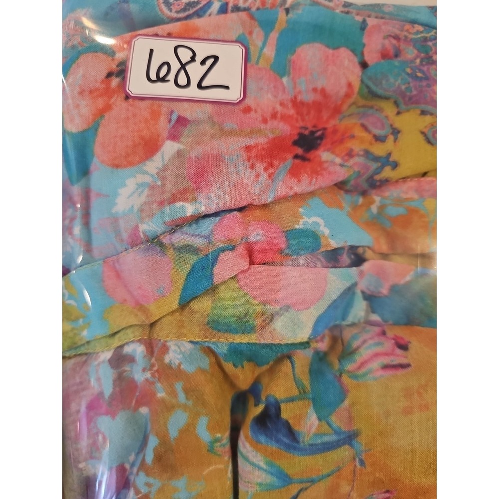 Soft Surroundings Colorful Boho Modal Tunic Lagen Abstract Floral Print #682 - Picture 12 of 12
